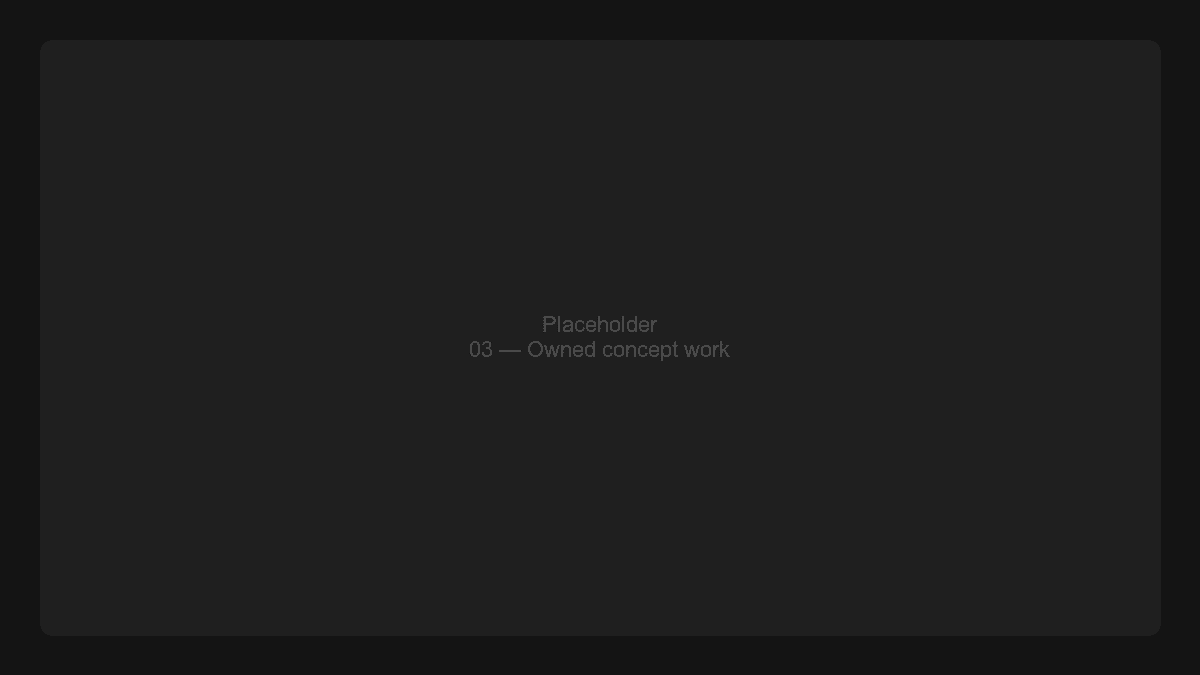 Owned concept work — monitoring and debugging hub, business mode